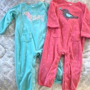 Two Carters one piece outfits